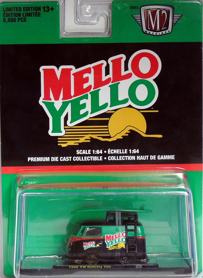 M2 Machines Coca Cola Release A14 1960 VW Delivery Van MELLOW YELLOW